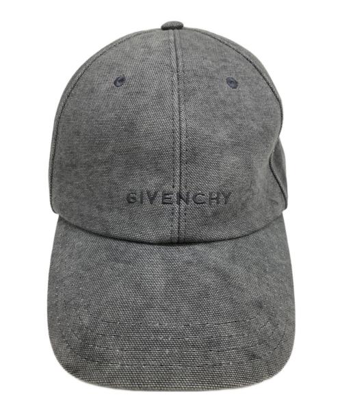 GIVENCHY（ジバンシィ）GIVENCHY (ジバンシィ) CURVED CAP W/LOGO グレーの古着・服飾アイテム