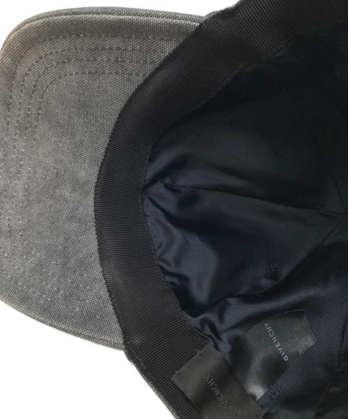 GIVENCHY（ジバンシィ）GIVENCHY (ジバンシィ) CURVED CAP W/LOGO グレーの古着・服飾アイテム