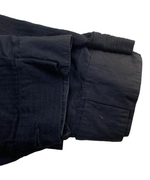 sacai（サカイ）sacai (サカイ) Patchwork Detail Button Jacket ヒッコリーストライプ ナイロン切替 ドッキング ジャケット 22-02787M ブラック サイズ:1の古着・服飾アイテム