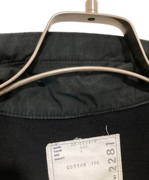 sacai（サカイ）sacai (サカイ) 切替ポロシャツ　20-02281M ブラック サイズ:1の古着・服飾アイテム