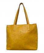 IL BISONTEイル ビゾンテ）の古着「オールレザートートトートバッグ」｜イエロー
