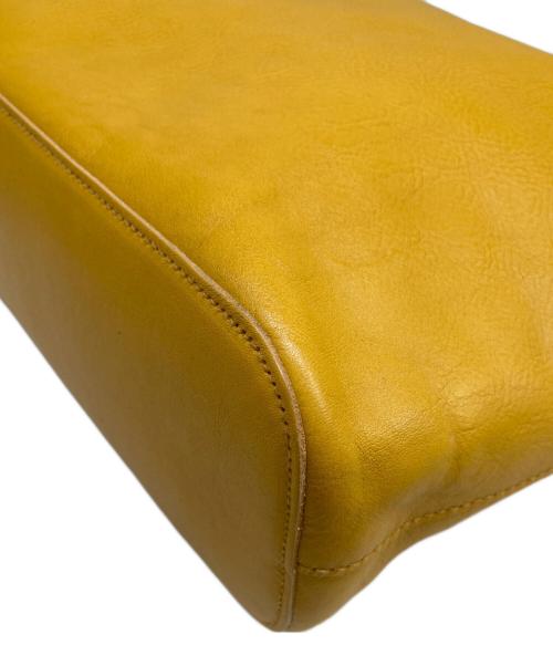 IL BISONTE（イル ビゾンテ）IL BISONTE (イル ビゾンテ) オールレザートートトートバッグ イエローの古着・服飾アイテム