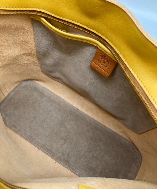 IL BISONTE（イル ビゾンテ）IL BISONTE (イル ビゾンテ) オールレザートートトートバッグ イエローの古着・服飾アイテム