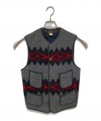 RRL(ダブルアールエル)ダブルアールエル）の古着「NAVAJO BEACON VEST」｜グレー