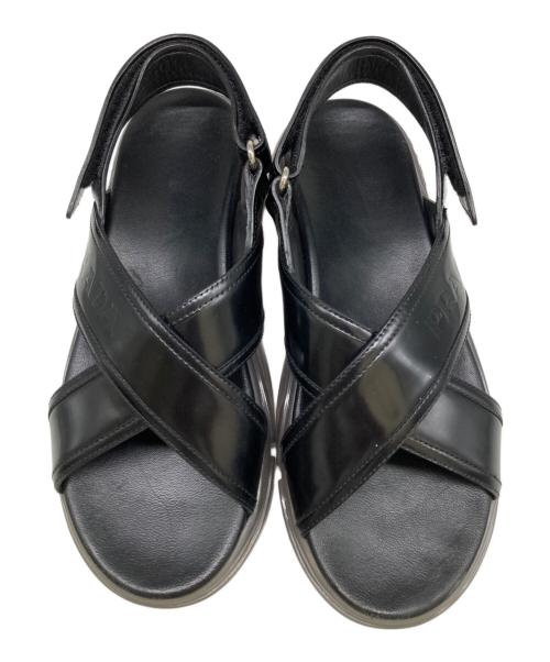PRADA（プラダ）PRADA (プラダ) エアソールサンダル ブラック サイズ:36.5の古着・服飾アイテム