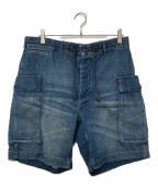 RRLダブルアールエル）の古着「Denim Cargo Shorts」｜インディゴ