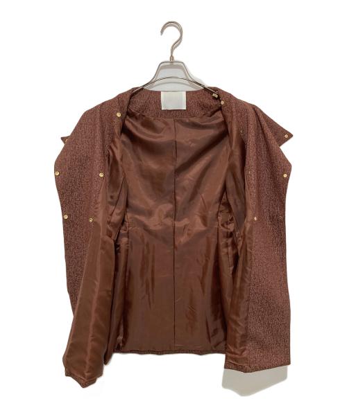 mame kurogouchi(マメクロゴウチ)（マメクロゴウチ）mame kurogouchi(マメクロゴウチ) (マメクロゴウチ) Wool Smooth Flap Jacket レッド サイズ:2の古着・服飾アイテム