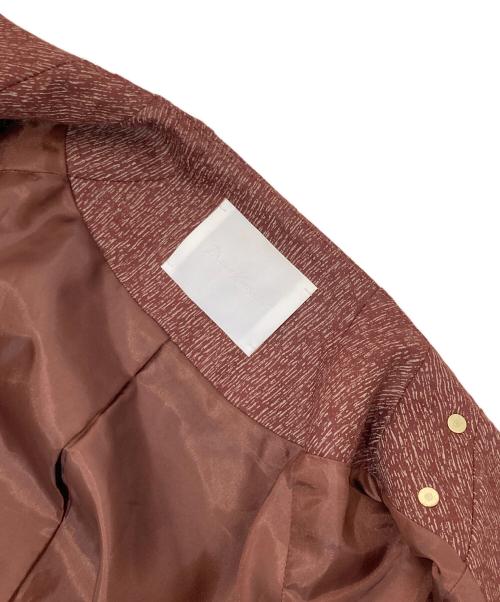 mame kurogouchi(マメクロゴウチ)（マメクロゴウチ）mame kurogouchi(マメクロゴウチ) (マメクロゴウチ) Wool Smooth Flap Jacket レッド サイズ:2の古着・服飾アイテム