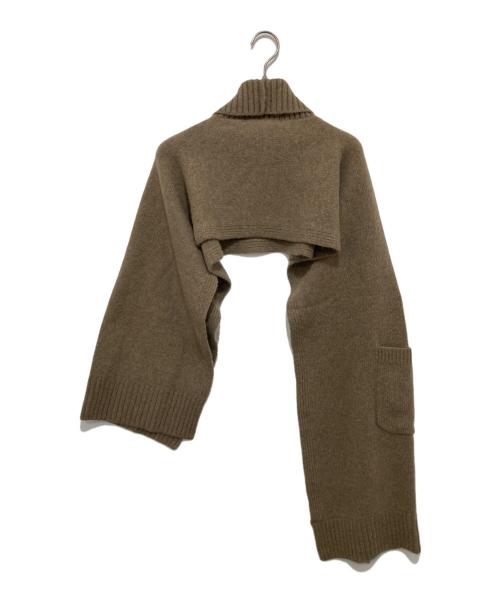 SANDBEIGE（サンドベージュ）SANDBEIGE (サンドベージュ) CLORIA PULLOVER ブラウン サイズ:記載無しの古着・服飾アイテム