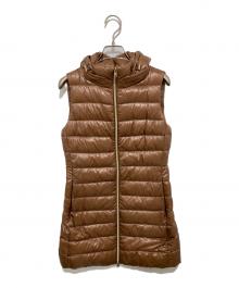 HERNO（ヘルノ）の古着「ロングダウンベスト」｜ブラウン