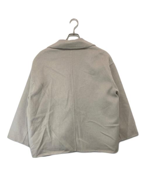 BALLSEY（ボールジィ）BALLSEY (ボールジィ) プレミアムウールリバー オープンカラーショートコート ベージュ サイズ:34の古着・服飾アイテム