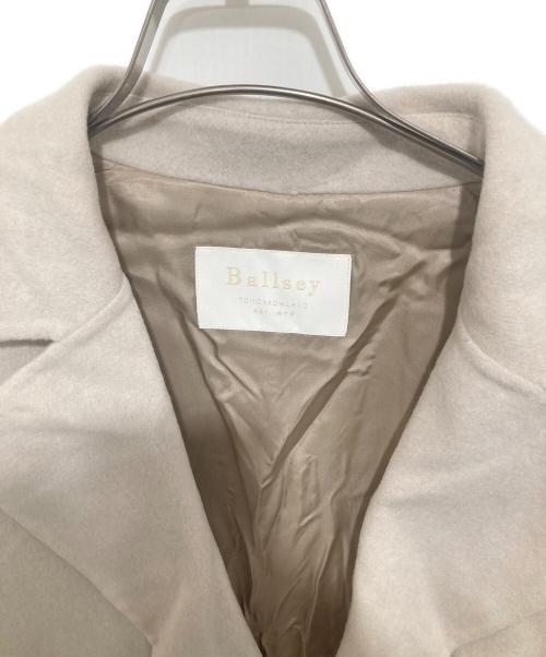 BALLSEY（ボールジィ）BALLSEY (ボールジィ) プレミアムウールリバー オープンカラーショートコート ベージュ サイズ:34の古着・服飾アイテム