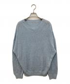 L'appartementアパルトモン）の古着「LINEN BF KNIT P/O　リネンニット　25080560713010」｜ブルー