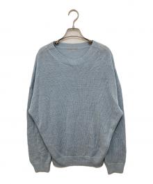 L'appartement（アパルトモン）の古着「LINEN BF KNIT P/O　リネンニット　25080560713010」｜ブルー
