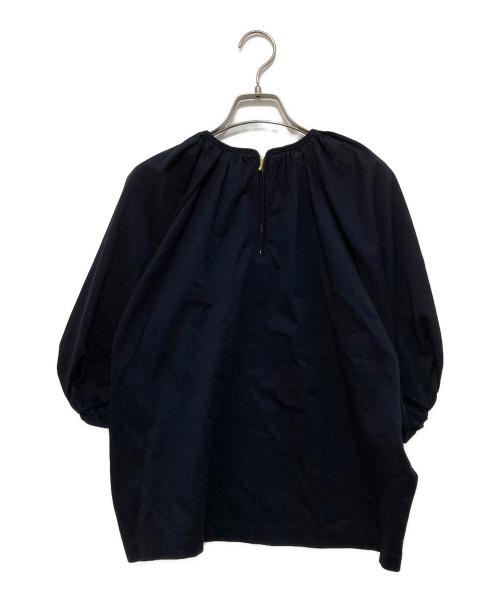 DRAWER（ドゥロワー）Drawer (ドゥロワー) バルーンシルエット ドルマン ブラウス ネイビー サイズ:記載無しの古着・服飾アイテム