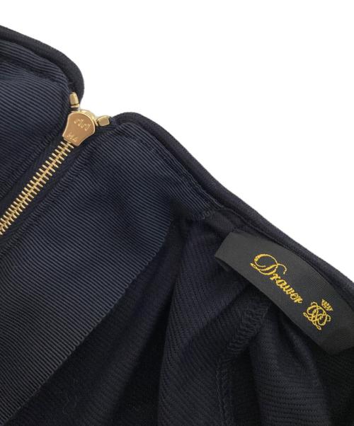 DRAWER（ドゥロワー）Drawer (ドゥロワー) バルーンシルエット ドルマン ブラウス ネイビー サイズ:記載無しの古着・服飾アイテム