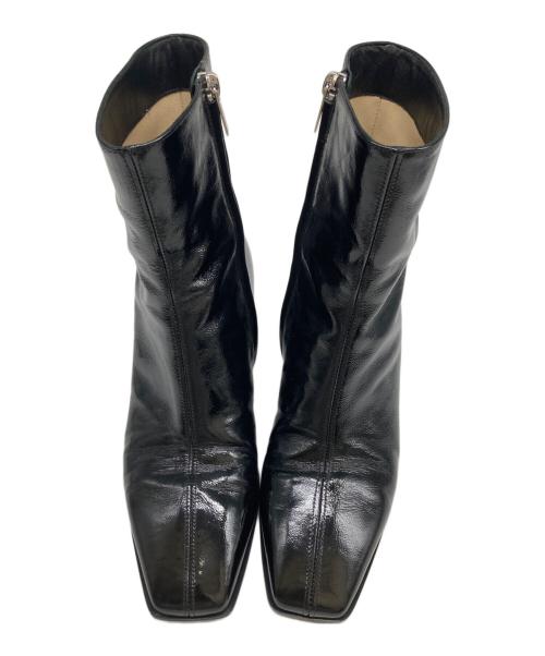 JIMMY CHOO（ジミーチュウ）JIMMY CHOO (ジミーチュウ) BRYELLE 65 エナメルブーツ ブラック サイズ:39の古着・服飾アイテム