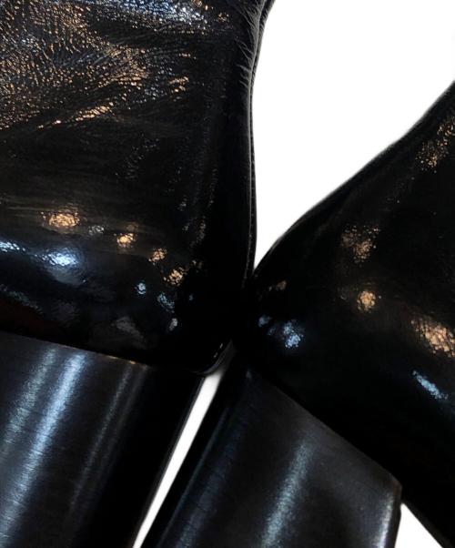 JIMMY CHOO（ジミーチュウ）JIMMY CHOO (ジミーチュウ) BRYELLE 65 エナメルブーツ ブラック サイズ:39の古着・服飾アイテム