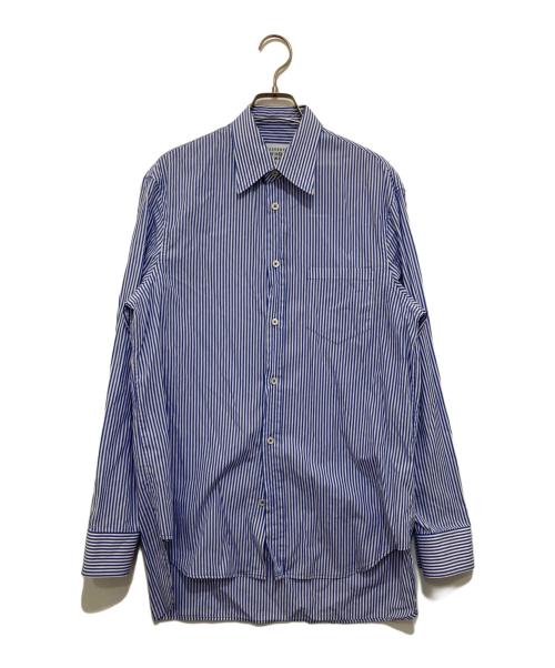 Maison Margiela（メゾンマルジェラ）Maison Margiela (メゾンマルジェラ) ストライプシャツ ブルー サイズ:39の古着・服飾アイテム