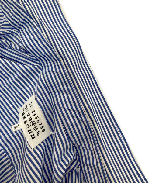 Maison Margiela（メゾンマルジェラ）Maison Margiela (メゾンマルジェラ) ストライプシャツ ブルー サイズ:39の古着・服飾アイテム