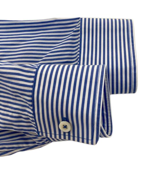 Maison Margiela（メゾンマルジェラ）Maison Margiela (メゾンマルジェラ) ストライプシャツ ブルー サイズ:39の古着・服飾アイテム