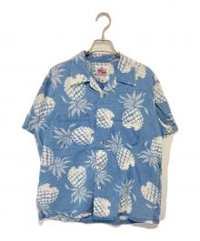 Duke Kahanamoku（デュークカハナモク）の古着「アロハシャツ　INDIGO COTTON HAWAIIAN SHIRT “DUKE'S PINEAPPLE”　DK39045」｜ブルー