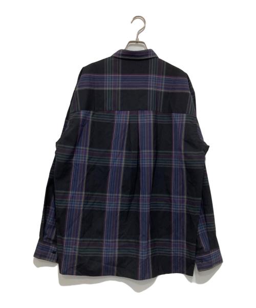 AURALEE（オーラリー）AURALEE (オーラリー) SUPER LIGHT WOOL CHECK SHIRT（宇s－パーライトウールチェックシャツ）/ A9AS01LC ネイビー サイズ:5の古着・服飾アイテム