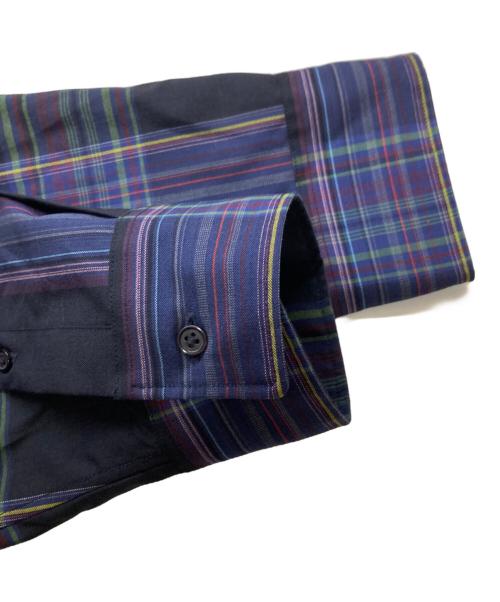 AURALEE（オーラリー）AURALEE (オーラリー) SUPER LIGHT WOOL CHECK SHIRT（宇s－パーライトウールチェックシャツ）/ A9AS01LC ネイビー サイズ:5の古着・服飾アイテム