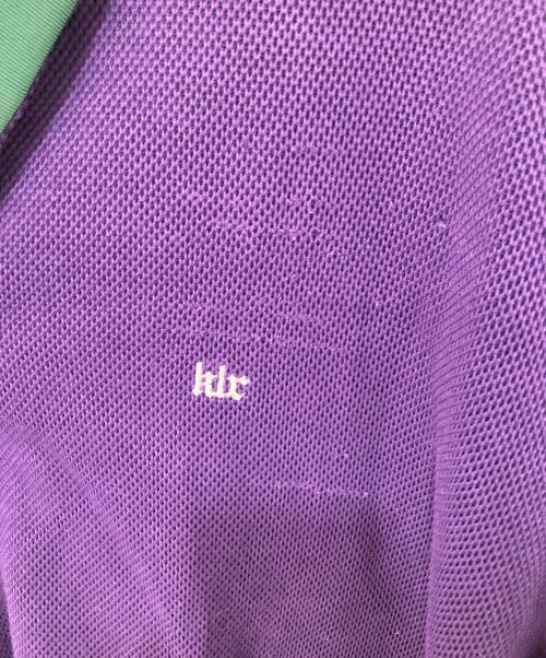 KOLOR（カラー）KOLOR (カラー) 22SS ドッキングポロシャツ 23SCM-T01201 パープル サイズ:3の古着・服飾アイテム