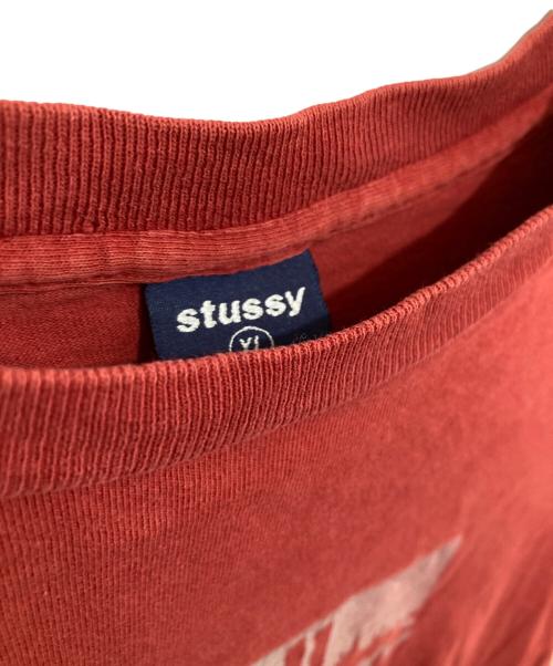 stussy（ステューシー）stussy (ステューシー) WCT プリントTシャツ　 OLD STUSSY ワールド・トレード・センター レッド サイズ:XLの古着・服飾アイテム