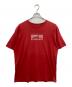 stussy（ステューシー）の古着「WCT プリントTシャツ　 OLD STUSSY ワールド・トレード・センター」｜レッド
