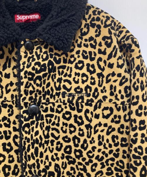 SUPREME（シュプリーム）SUPREME (シュプリーム) 24AW Kindermann Uncut Corduroy Car Coat (キンダーマン アンカットコーデュロイカーコート)　ボアジャケット ベージュ サイズ:Mの古着・服飾アイテム