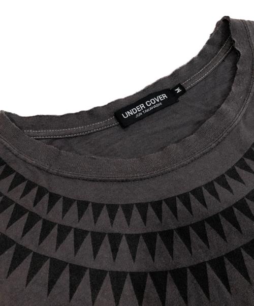 UNDERCOVER（アンダーカバー）UNDERCOVER (アンダーカバー) GIZ柄Tシャツ　プリントTシャツ グレー サイズ:Mの古着・服飾アイテム