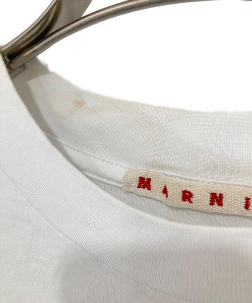 MARNI（マルニ）MARNI (マルニ) ロゴプリント クルーネックTシャツ　THJE0263P1 USCS87 ホワイト サイズ:40の古着・服飾アイテム