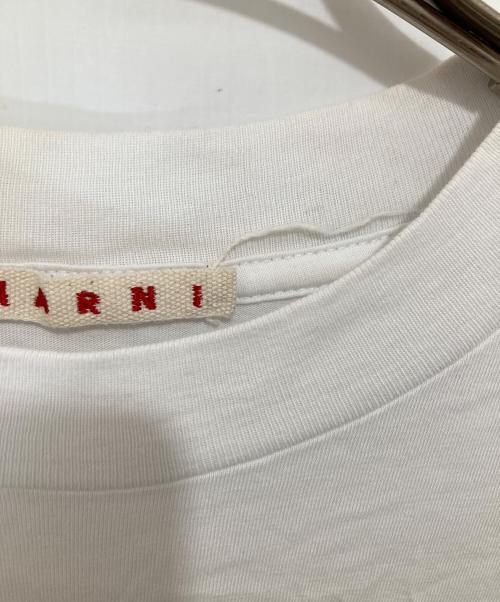 MARNI（マルニ）MARNI (マルニ) ロゴプリント クルーネックTシャツ　THJE0263P1 USCS87 ホワイト サイズ:40の古着・服飾アイテム