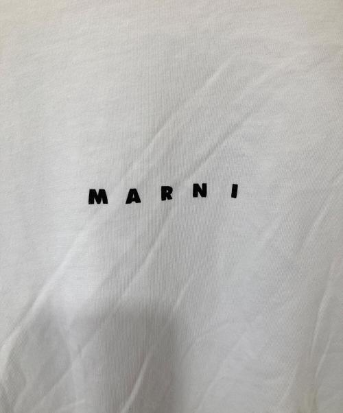 MARNI（マルニ）MARNI (マルニ) ロゴプリント クルーネックTシャツ　THJE0263P1 USCS87 ホワイト サイズ:40の古着・服飾アイテム