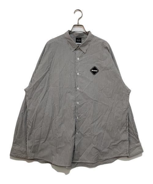 F.C.R.B.（エフシーレアルブリストル）F.C.R.B. (エフシーレアルブリストル) BIG LOGO L/S BAGGY SHIRT（ビッグロゴバギーシャツ）FCRB-250086 グレー サイズ:Lの古着・服飾アイテム