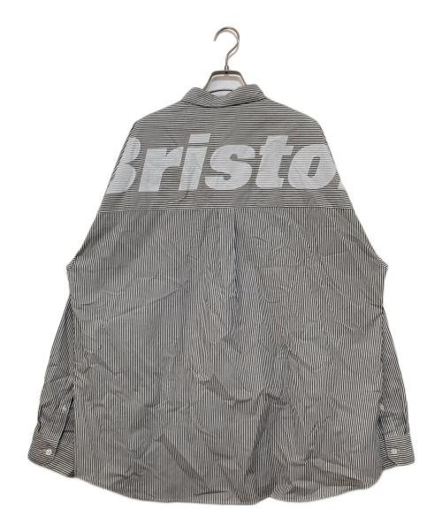 F.C.R.B.（エフシーレアルブリストル）F.C.R.B. (エフシーレアルブリストル) BIG LOGO L/S BAGGY SHIRT（ビッグロゴバギーシャツ）FCRB-250086 グレー サイズ:Lの古着・服飾アイテム