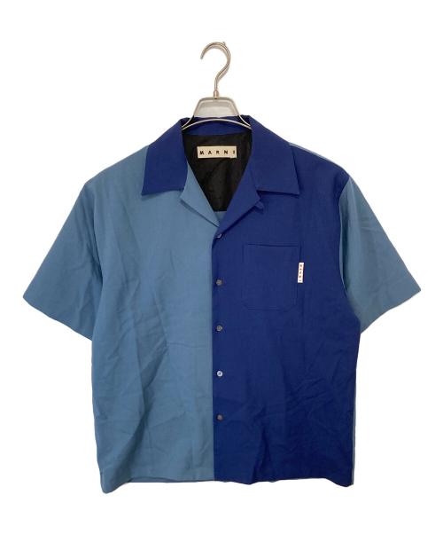 MARNI（マルニ）MARNI (マルニ) オープンカラーシャツ　開襟シャツ　バイカラー　CUMU0213QU ブルー サイズ:48の古着・服飾アイテム