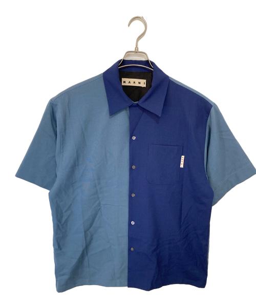 MARNI（マルニ）MARNI (マルニ) オープンカラーシャツ　開襟シャツ　バイカラー　CUMU0213QU ブルー サイズ:48の古着・服飾アイテム