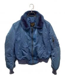 ALPHA（アルファ）の古着「フライトジャケット　ミリタリージャケット　Flight jacket military ブルゾン　B-15C」｜ネイビー