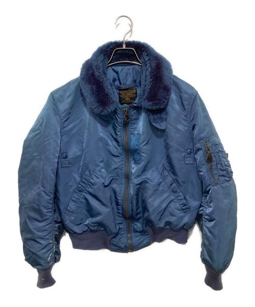 ALPHA（アルファ）ALPHA (アルファ) フライトジャケット　ミリタリージャケット　Flight jacket military ブルゾン　B-15C ネイビー サイズ:Sの古着・服飾アイテム