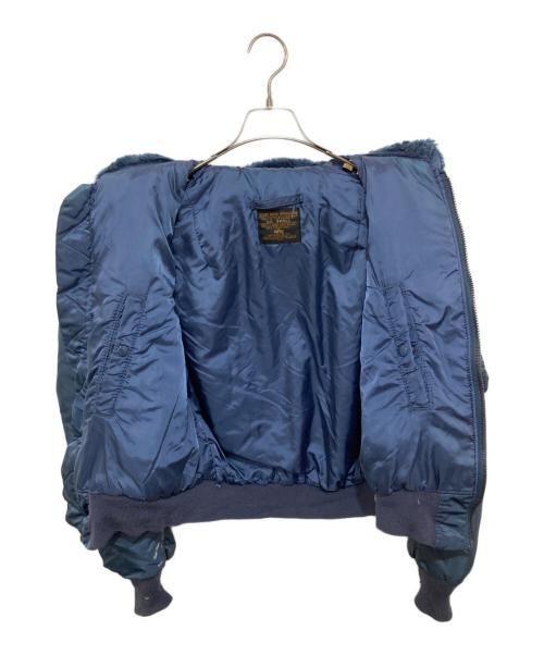 ALPHA（アルファ）ALPHA (アルファ) フライトジャケット　ミリタリージャケット　Flight jacket military ブルゾン　B-15C ネイビー サイズ:Sの古着・服飾アイテム