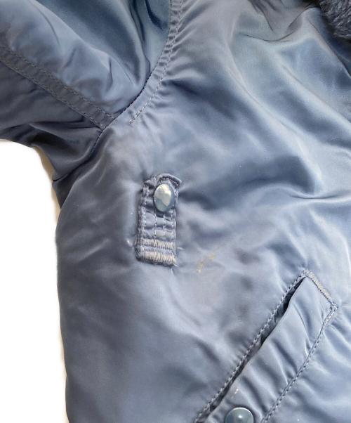 ALPHA（アルファ）ALPHA (アルファ) フライトジャケット　ミリタリージャケット　Flight jacket military ブルゾン　B-15C ネイビー サイズ:Sの古着・服飾アイテム