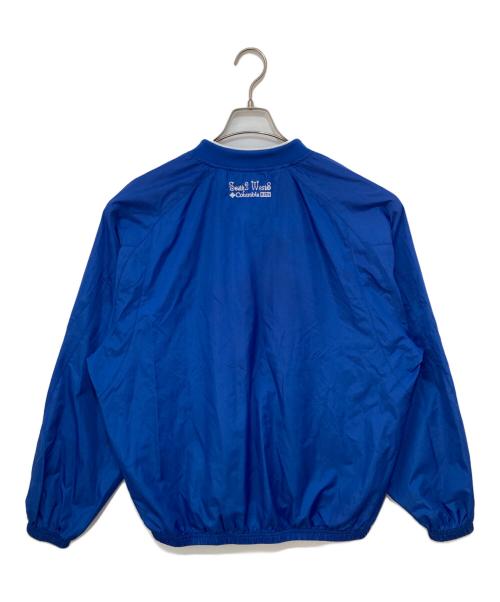 KITH（キス）KITH (キス) south2 west8 (サウスツー ウエストエイト) Columbia (コロンビア) Vネックプルオーバーシャツ ブルー サイズ:Sの古着・服飾アイテム
