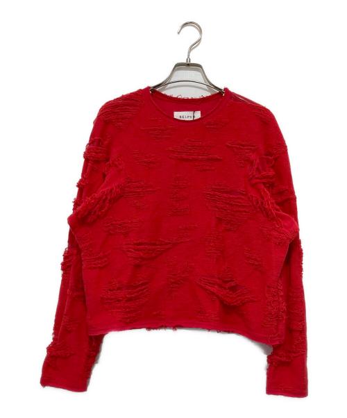 BELPER（ベルパー）BELPER (ベルパー) LOVE SWEAT SHIRT（ラブスウェットシャツ）/ 25SS  2213-0525 レッド サイズ:2の古着・服飾アイテム