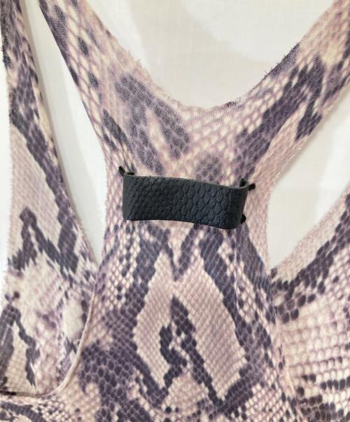 IF SIX WAS NINE（イフシックスワズナイン）IF SIX WAS NINE (イフシックスワズナイン) MINIMUM パイソン柄 キャミソールワンピース　318MSCIJ　 グレーの古着・服飾アイテム