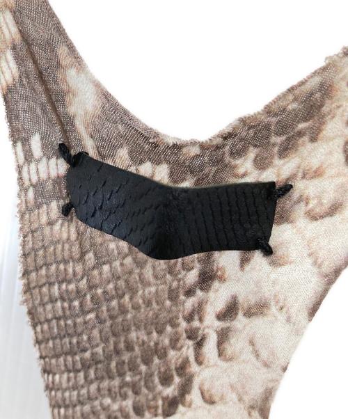 IF SIX WAS NINE（イフシックスワズナイン）IF SIX WAS NINE (イフシックスワズナイン) MINIMUM-D　キャミソールワンピース ベージュの古着・服飾アイテム