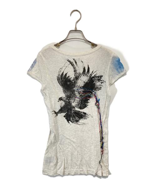 L.G.B（ルグランブルー）L.G.B (ルグランブルー) BLACK HAWK/NSC　Tシャツ　0061BH グレーの古着・服飾アイテム