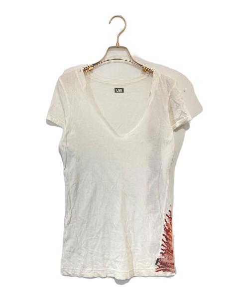 L.G.B（ルグランブルー）L.G.B (ルグランブルー) HEAD DRESS-2/HSV　Tシャツ ホワイトの古着・服飾アイテム